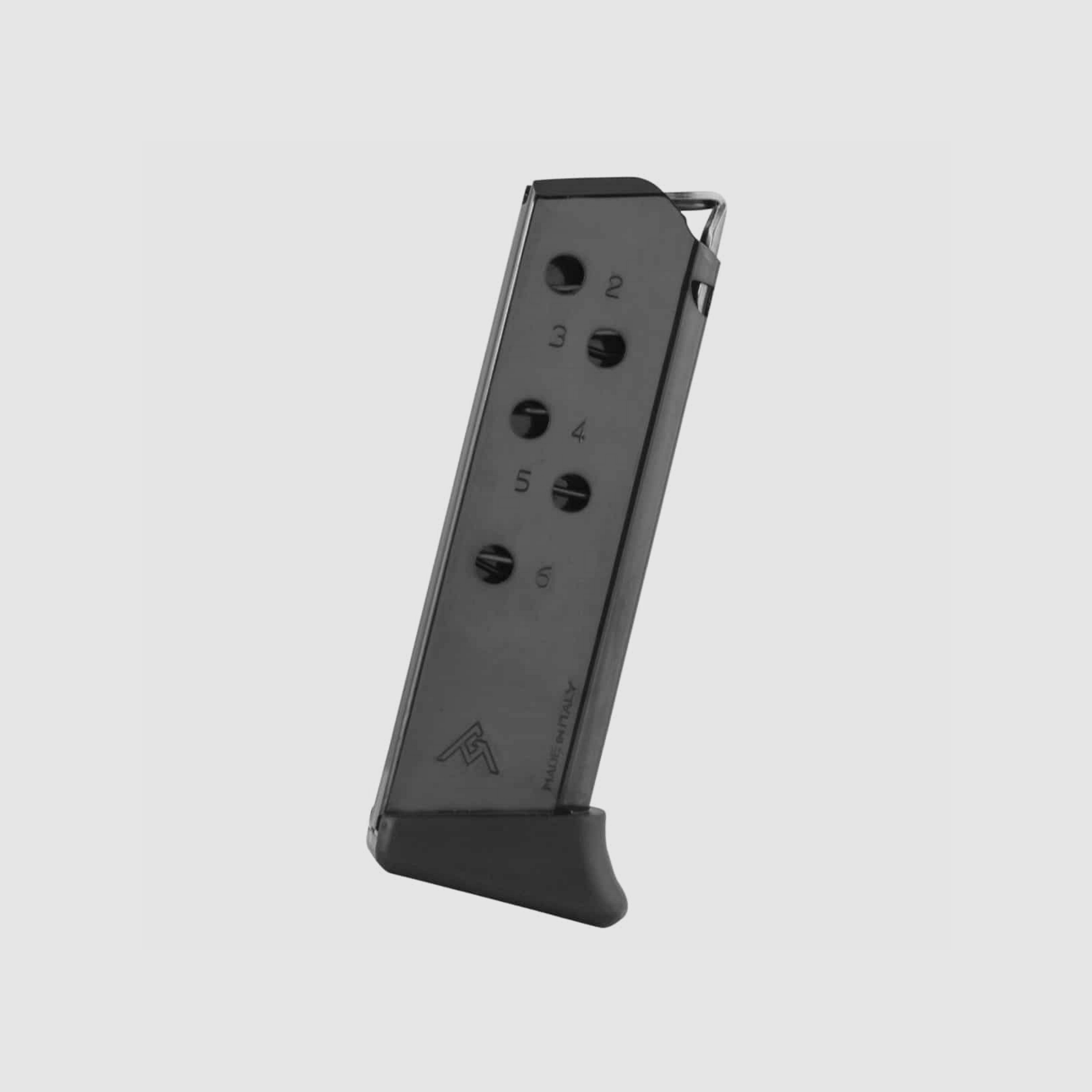 Walther PPK .380 ACP steel magazine, 6 rounds, HT Blue, extended base plate - MECGAR