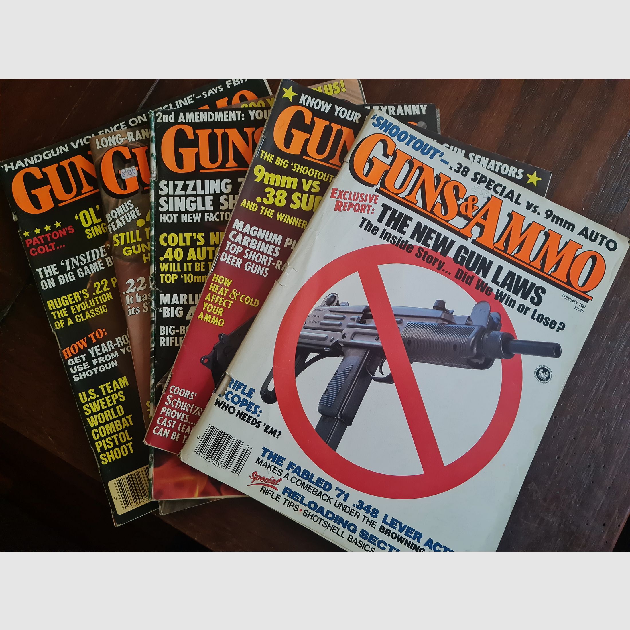 5 x Guns & Ammo aus den 80gern 
