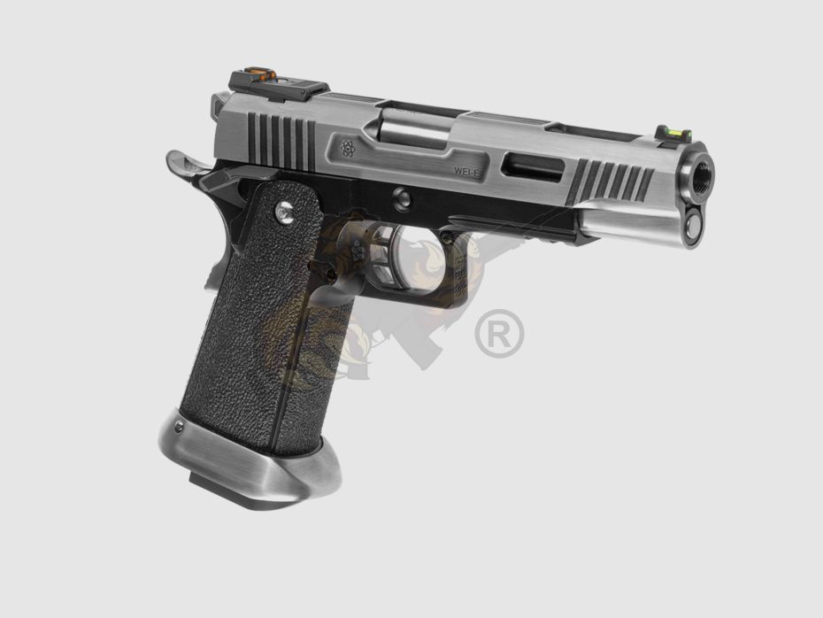 WE Hi-Capa 5.1 Force Full Metal Silver GBB -F-