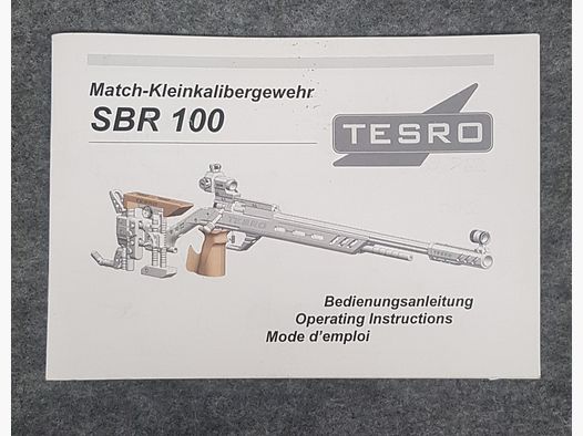 Tesro SBR 100 Beschreibung Bedienungsanleitung Luftpistole Luftgewehr KK Gewehr Co2 Pistole siehe Beschreibung. Preis ab
