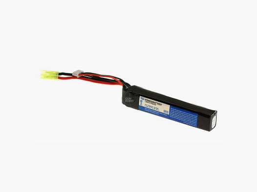 Pirate Arms LiPo 11.1V 1100mAh 20C Stock Tube Type Mini Tamiya-Schwarz