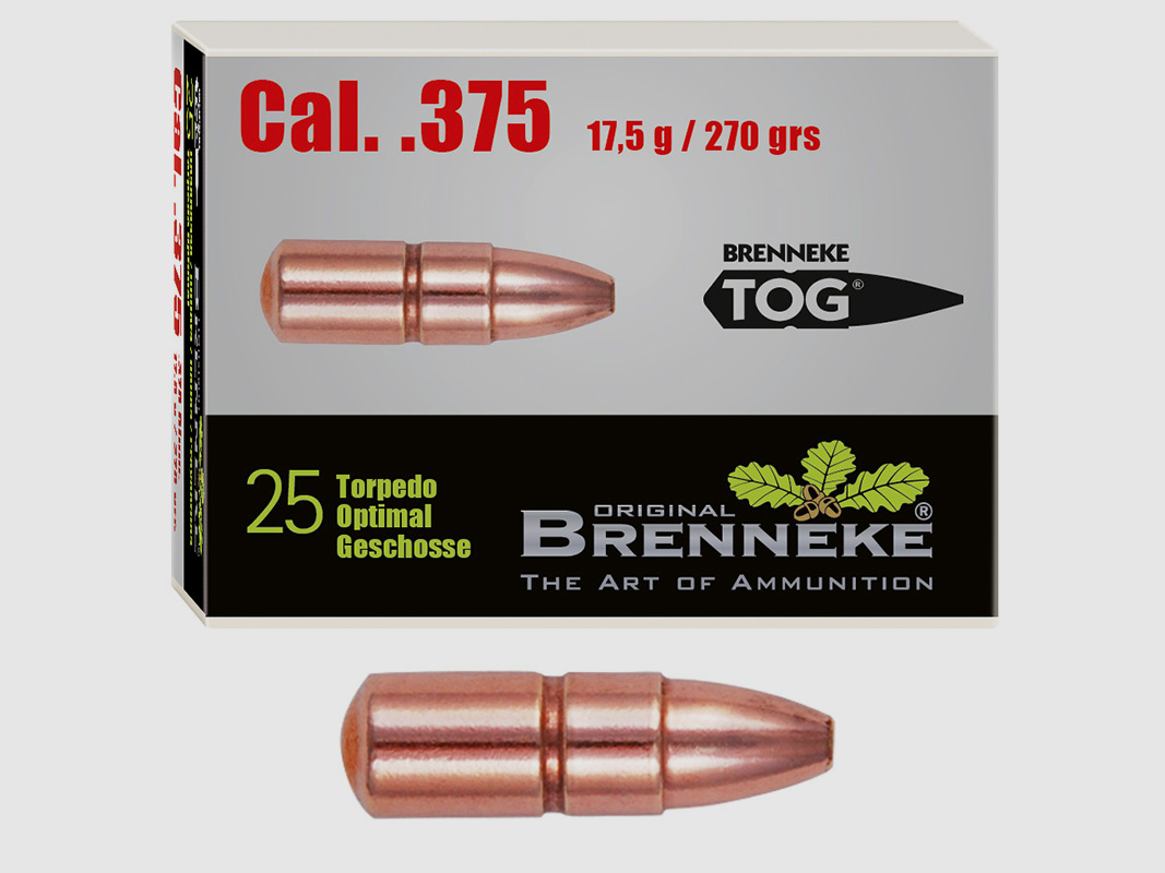 Brenneke kogel .375 TOG 17,5g / 270grs 25 stuks