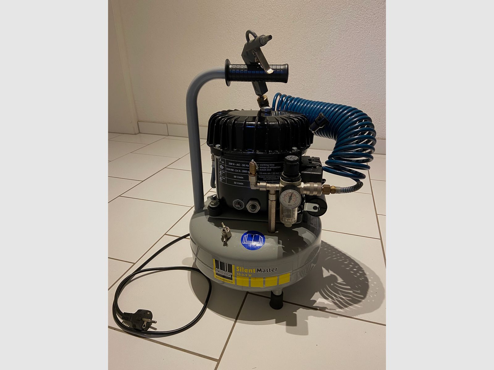 Schneider Kompressor Silent-Master SEM 50-8-9 W - Flüsterkompressor!