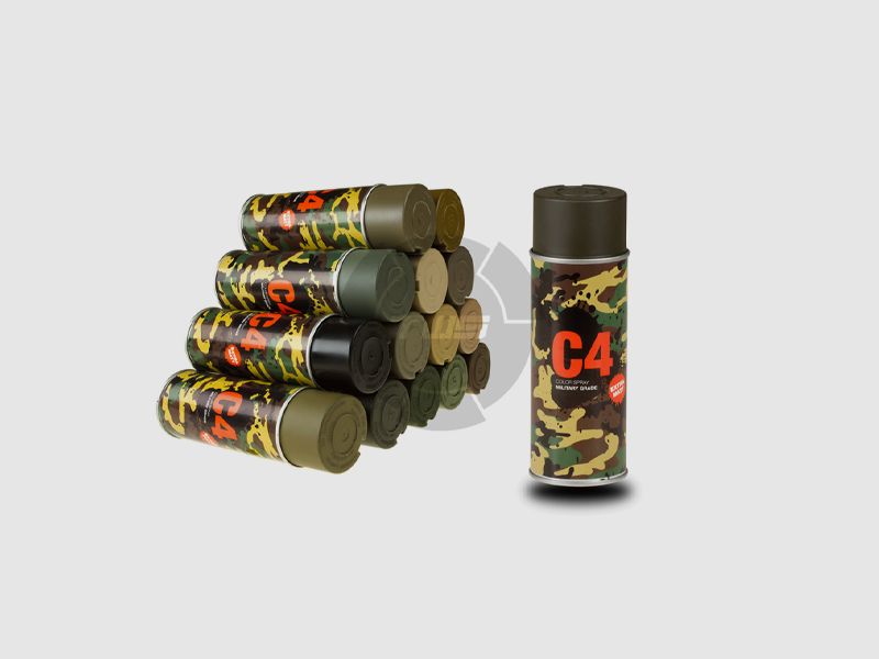 C4 Mil Grade Color Spray – Gelboliv RAL 6014