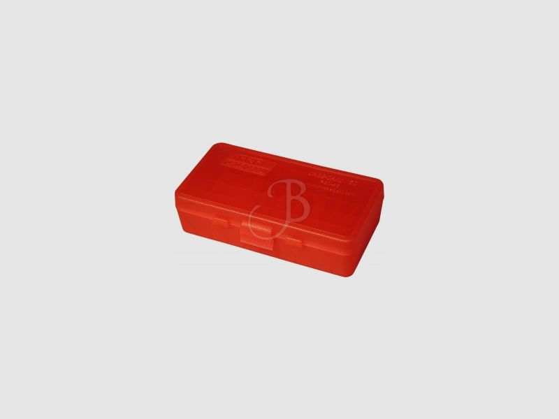 SCATOLA PORTA MUNIZIONI DA 50 PZ CAL.40-45ACP ROSSO