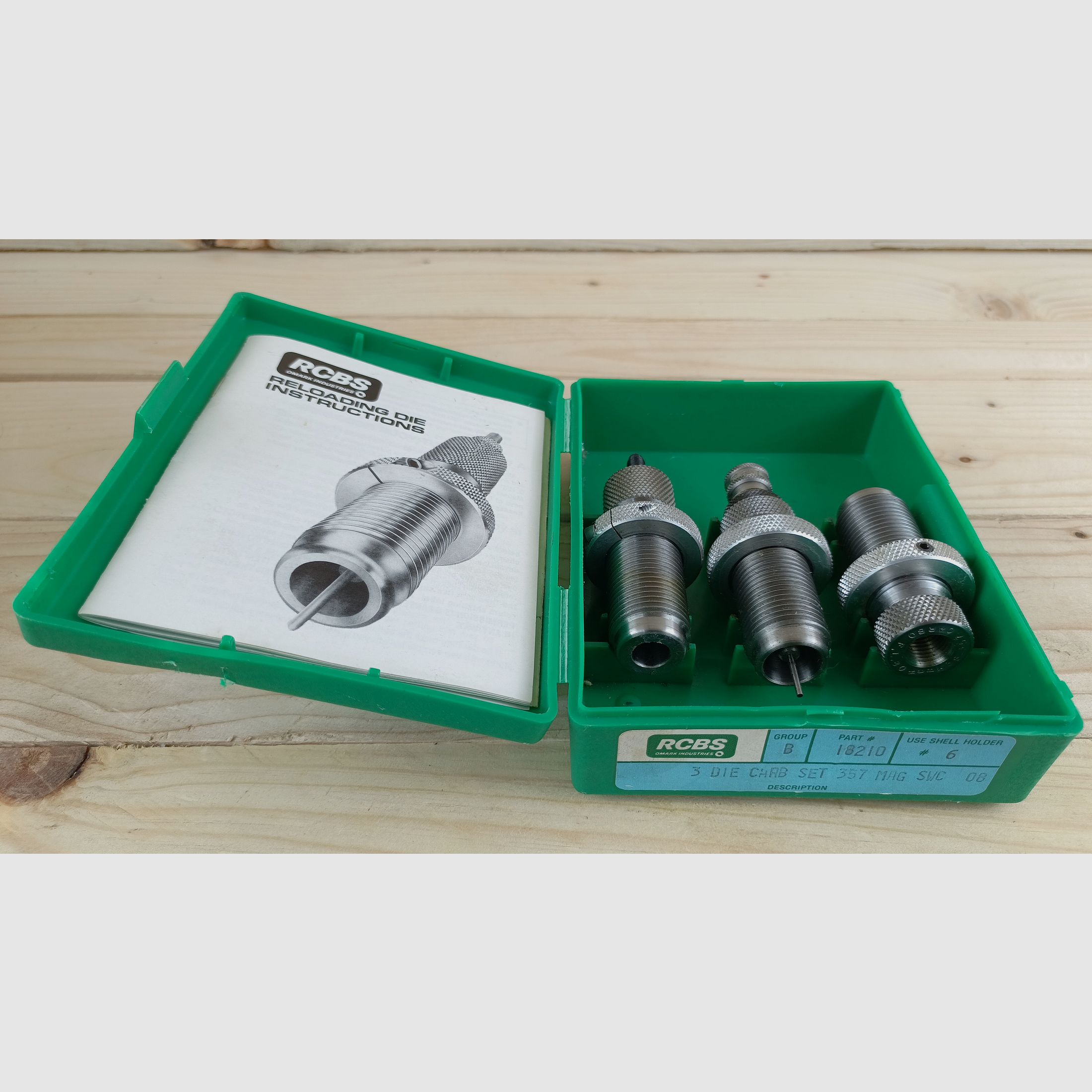 RCBS Set completo Rock Chucker, .357 Magnum e 9mm Luger *set top*