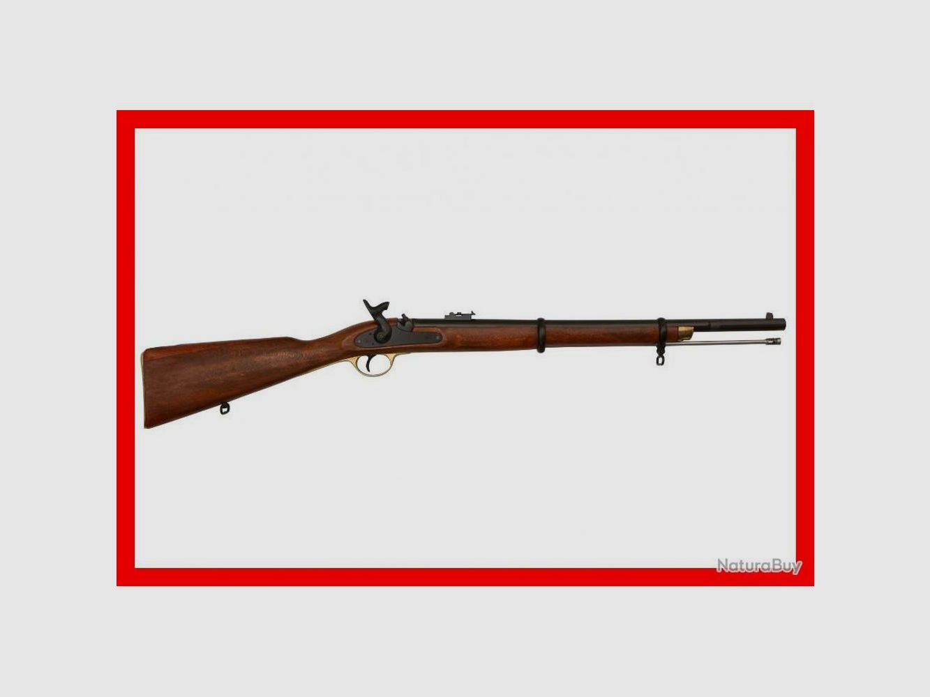 Replica Decorativa Fucile Enfield 1853 Denix - Finitura Metallica - Dettaglio Autentico - Decorazione Storica Elegante, immagine 4 di 5