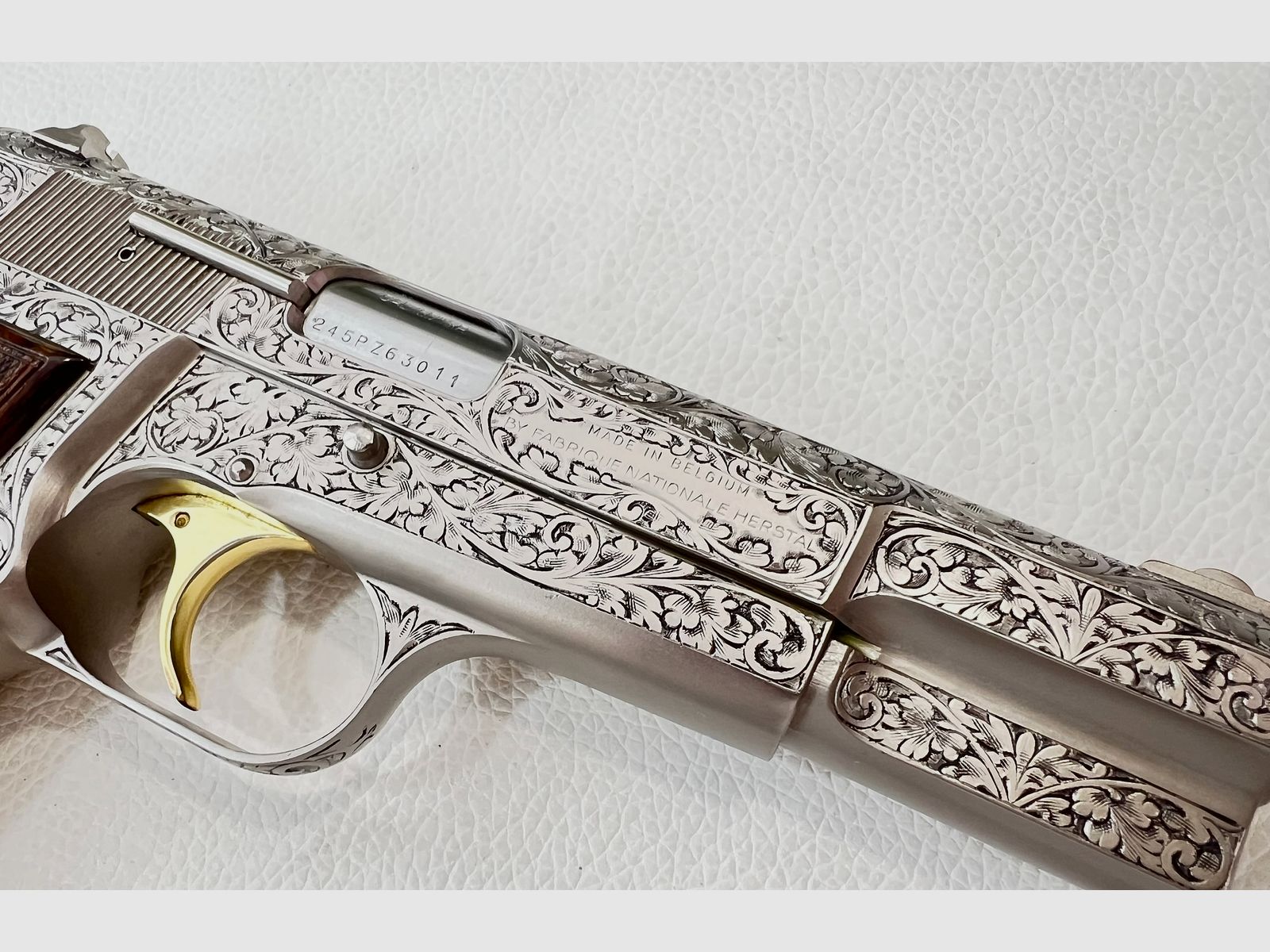 FN BROWNING HIGH POWER RENAISSANCE SILVER JMB CUSTOM - 7,65 PARA, Bild 8 von 9