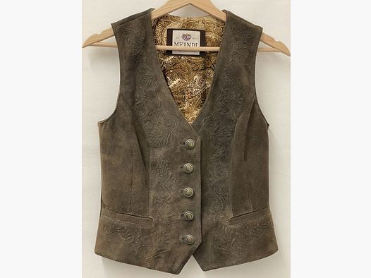 Meindl Clementine gilet in pelle da donna in torba
