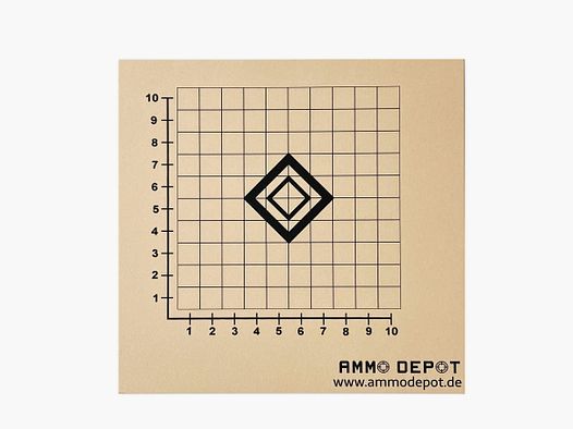 Ammo Depot Anschussscheibe, 10er Pack