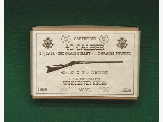 Replika Patronenboxen .40Caliber 40-110x3-1/4Necked