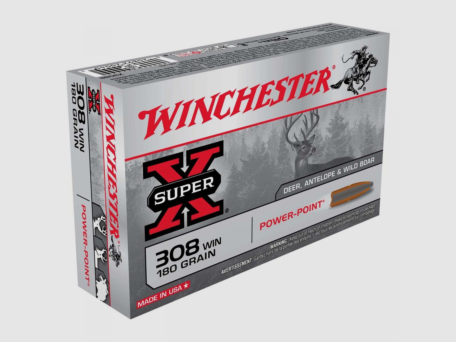 Winchester Super-X .308 Win. 180GR Power Point 20 patronen