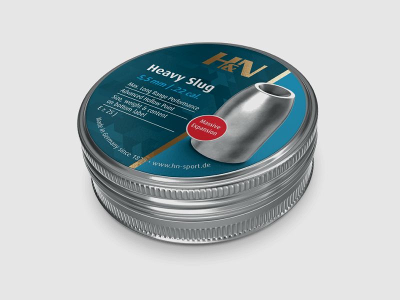 H&N HEAVY SLUGS 5.5 MM / .22 - 40 GRS. - 120 PIECES