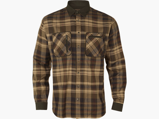 Härkila Pajala Hemd - Beige mit Braun