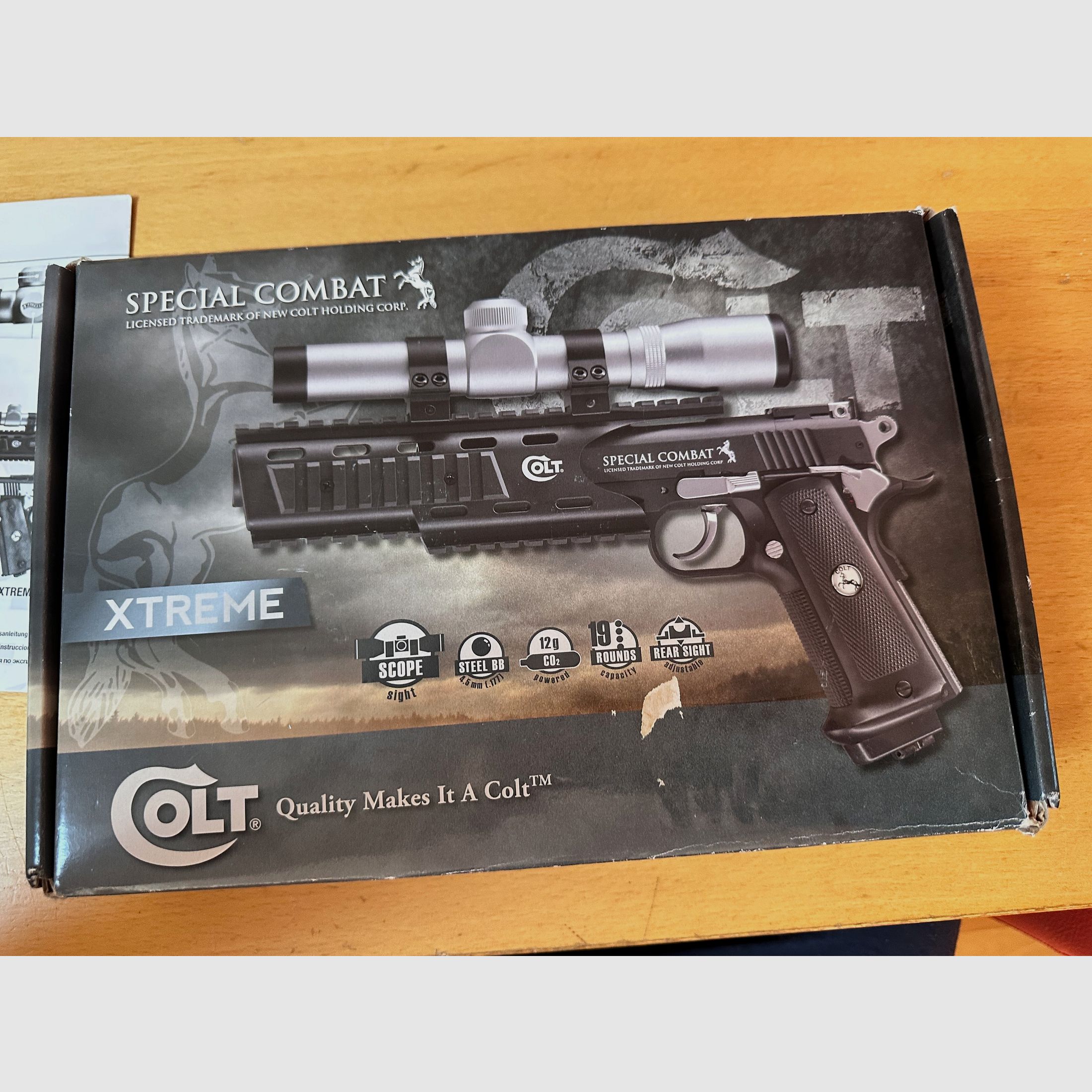 Colt Special Combat Xtreme (réplica de CO2 con marcas originales “Colt”)
