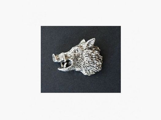 Pin Wildzwijn Kop Metaal 3-4 cm Handgemaakt Engeland