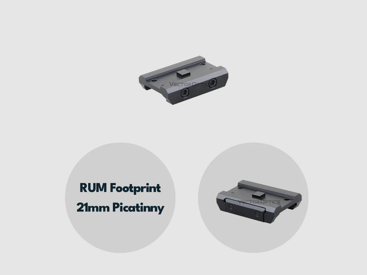 Vector Optics SCPSM-02 Montage für RUM (Aimpoint Micro) Footprint, 21mm Picatinny