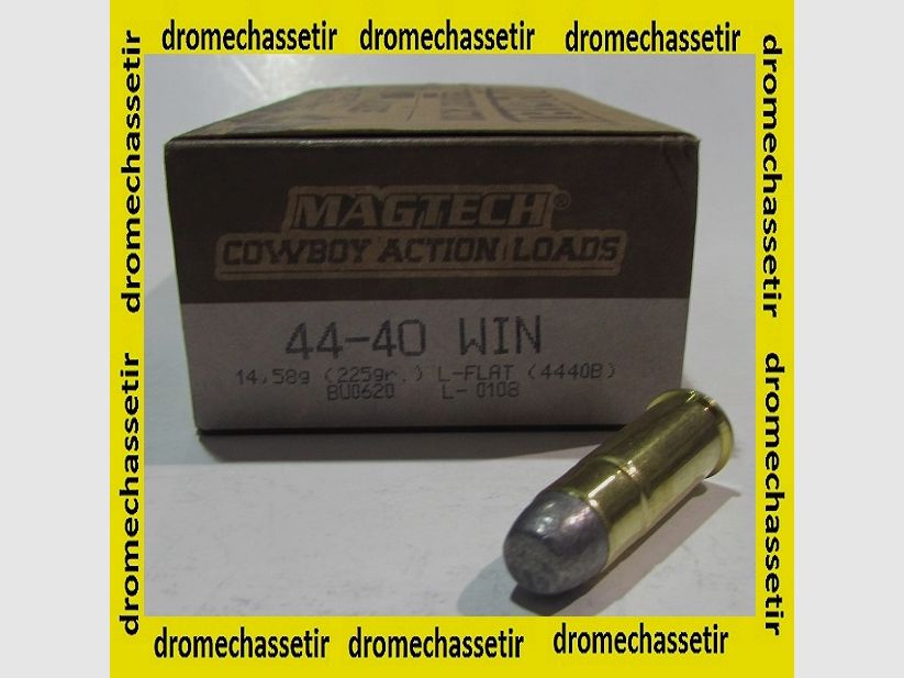 Box mit 50 Patronen Magtech Kal. 44-40 Win 225 grains L-Flat 4440B