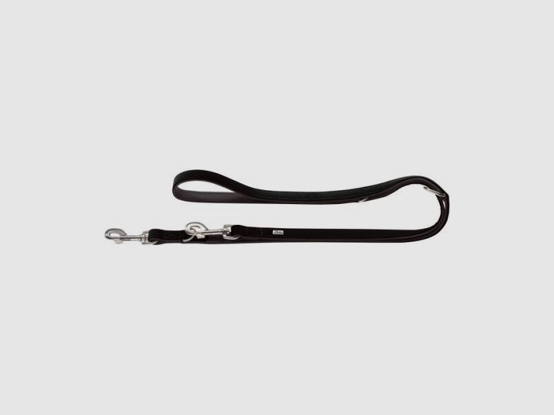 Hunter Verstellbare F?hrleine Softie Schwarz L max. 200 cm, B 2,0 cm