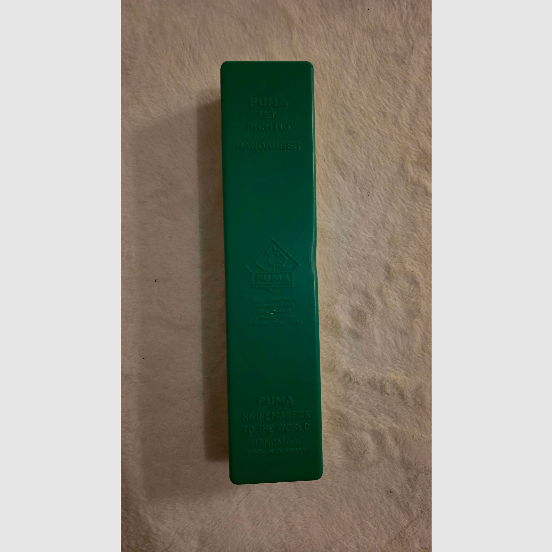 Puma Wildtöter nóż myśliwski 11/3594 – Pius Wildt – Solingen – z pochwą skórzaną i pudełkiem