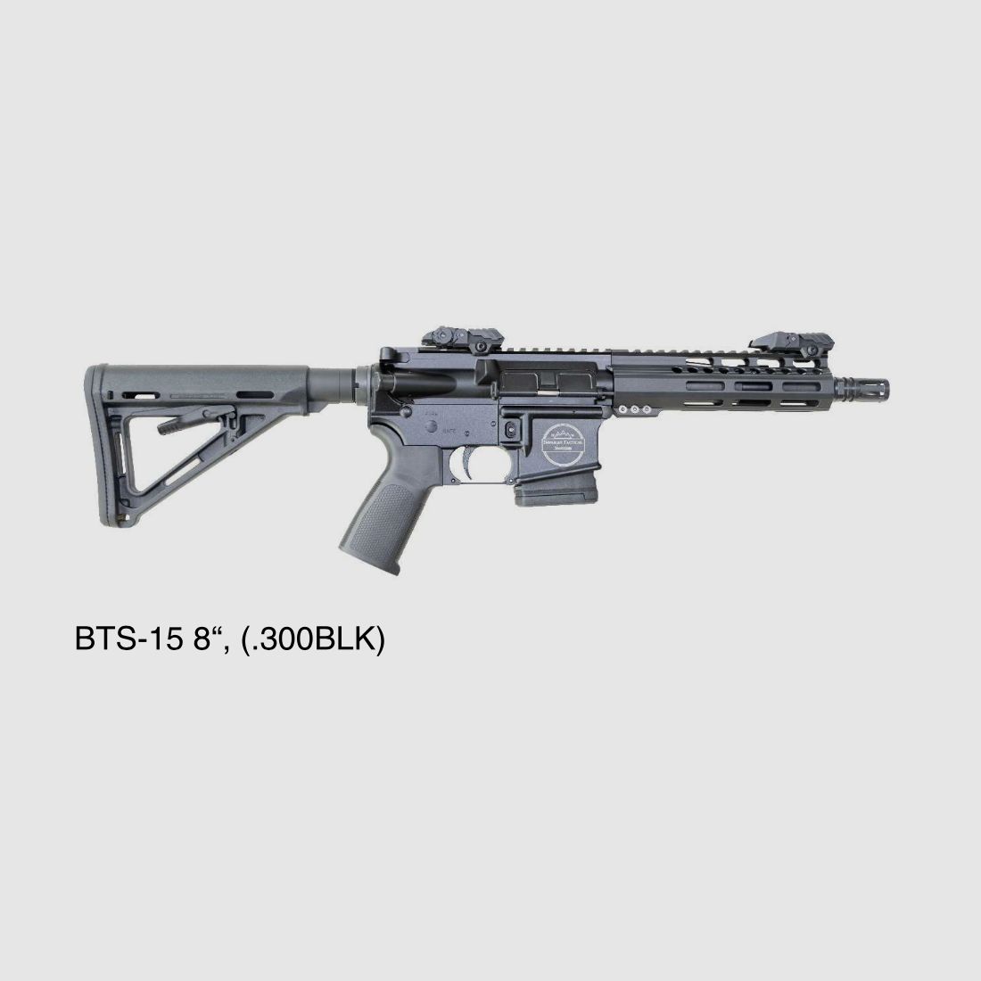 AR15 o sistema di cambio AR nei calibri .223Rem, 9mm Luger, .300 AAC Blackout, .450 Bushmaster, 6,5 Grendel di BTS Bavarian Tactical Systems