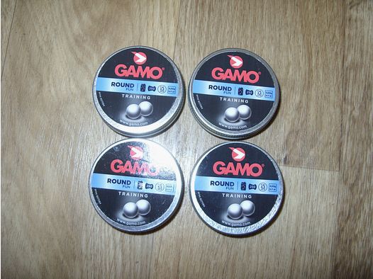 Gamo Blei Rundkugeln Training 4 x 250 Stück cal. 4,5 mm