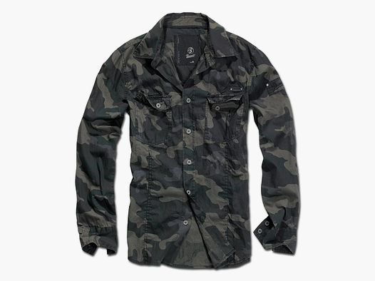 Brandit Shirt Slim Fit - Woodland / S Men