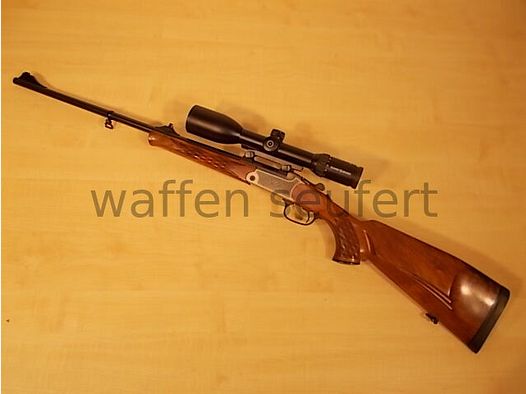 Blaser K95 kipplaufgeweer + S&B Ze 3-12x50 verlicht richtkijker. 4 BSWM