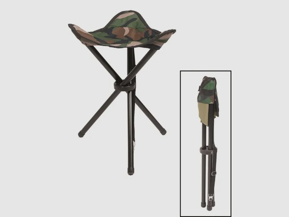 Dreibein / Klapphocker / Faltsitz - US Woodland