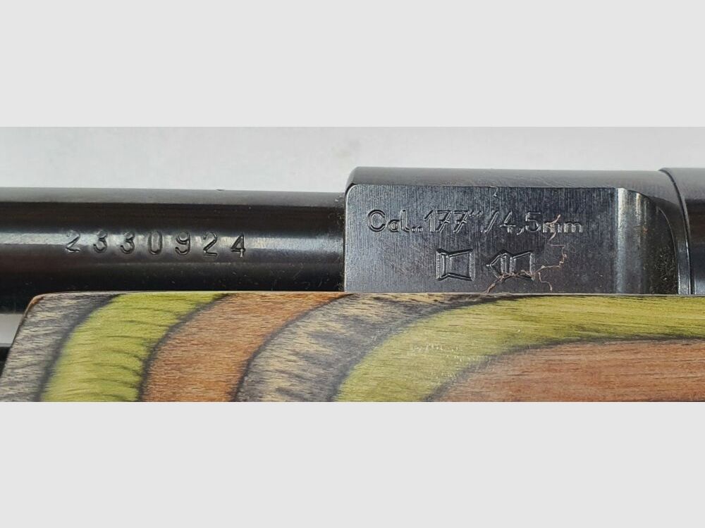 Weihrauch HW 77 Luftgewehr Special Edition Schichtholz, Kaliber 4,5 ; F im Fünfeck, Bild 8 von 10