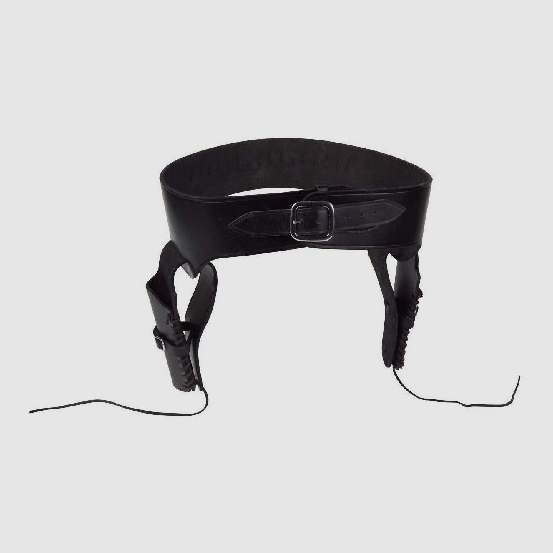 Revolvergurt, Leder, 2 Taschen
