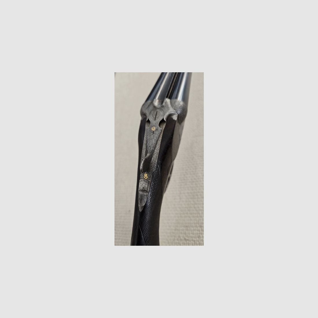 Luxury shotgun Guyot Paris, 1870, Whitworth double barrel, "MIEUX MOURIR QUE ME TERNIR"