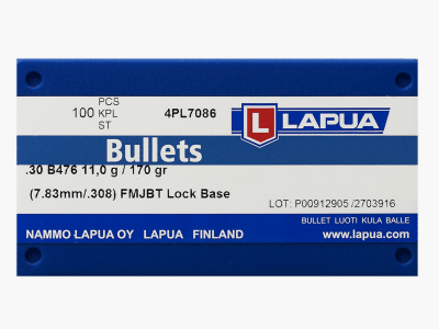 .308 Lapua Lock Base FMJBT 11.0g / 170grs.