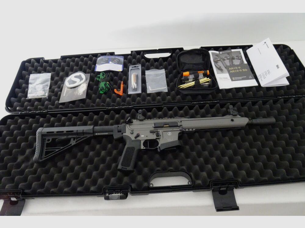 Schmeisser AR15-9S4F PCC Grijs Sport