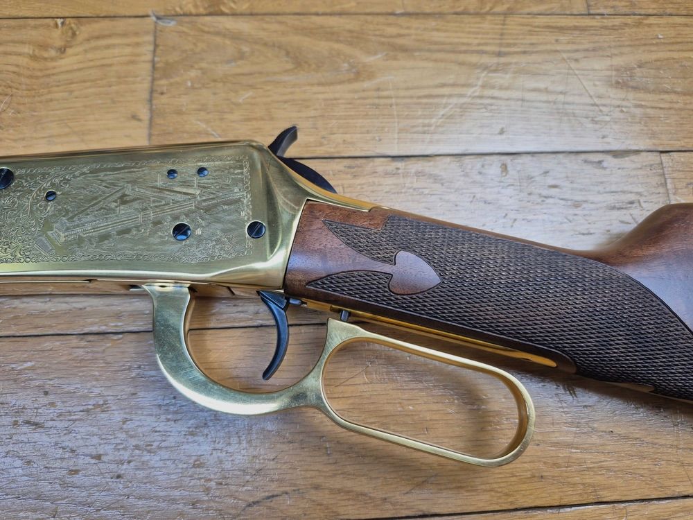 Winchester Kommemoration « Oliver F. Winchester » 1894 – 19.999 Ex. – Wunderschöne Rautenmuster – 38-55Win – Nie geschossen – Zustand TBE+++, Bild 30 von 35