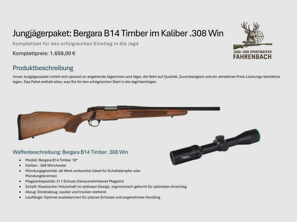 Bergara B14 Timber 18"