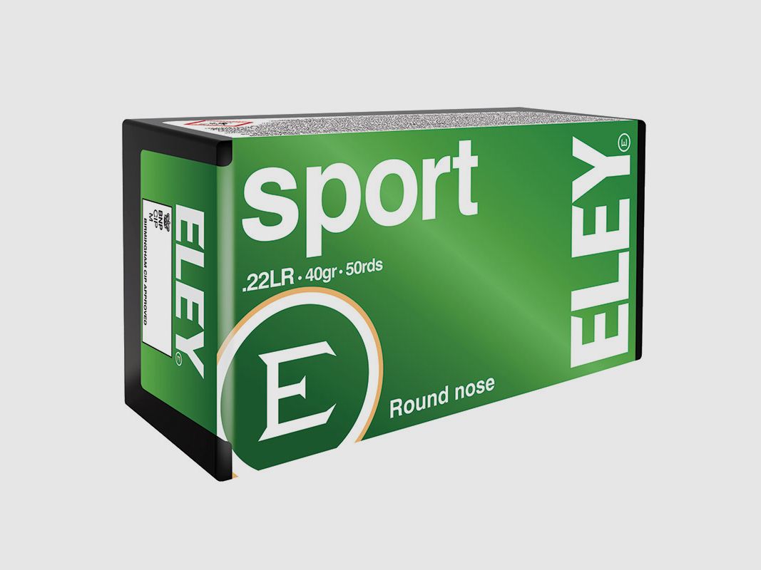Eley Sport .22 LR 40GR LRN 50 cartucce