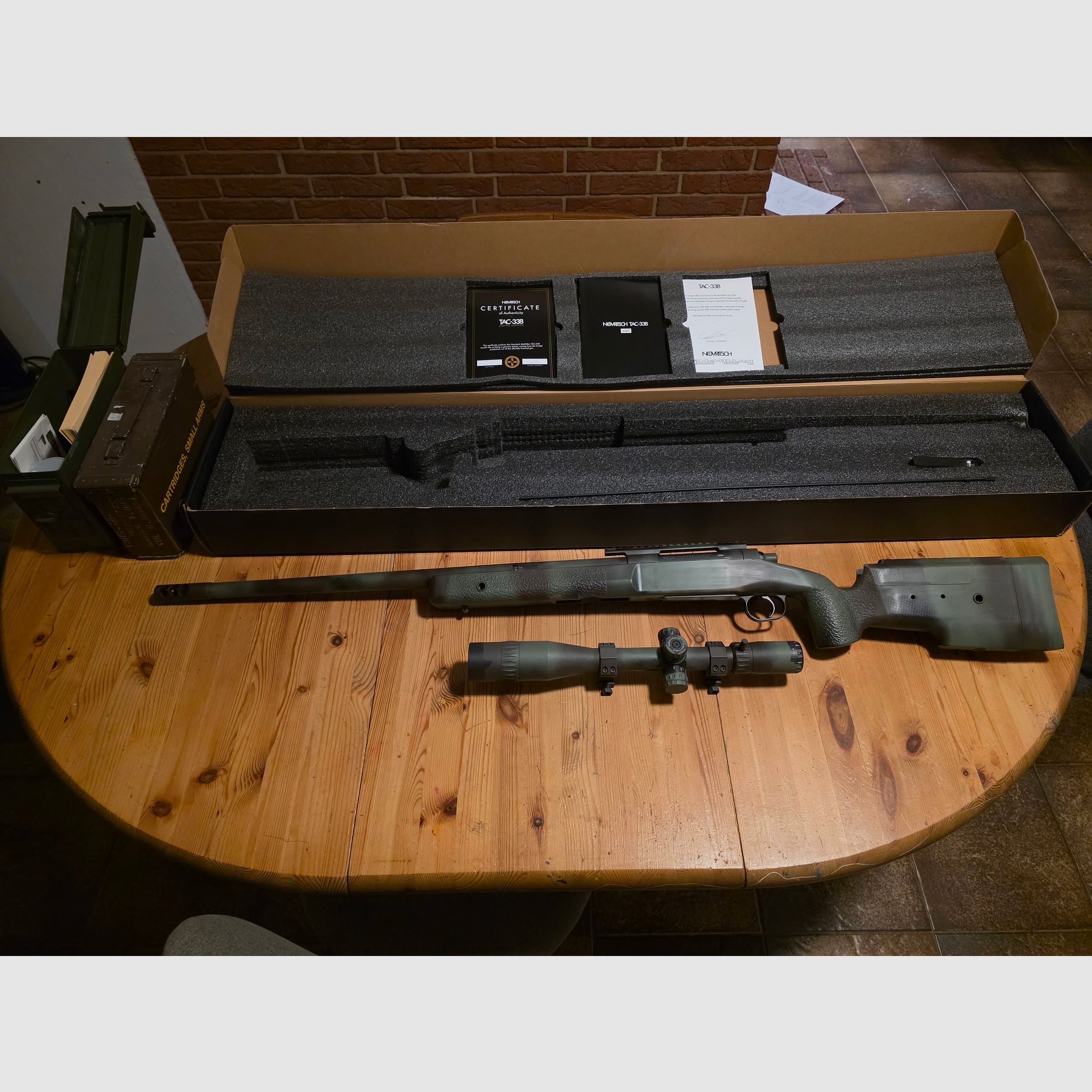 Novritsch TAC338 Limited Edition #0554 incl. scope & accessories – very good condition