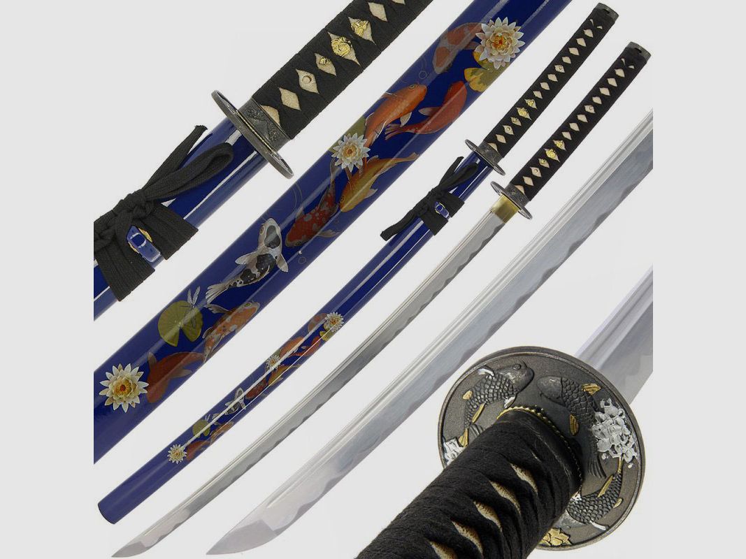 Katana Koi z mieczem samurajskim z saya