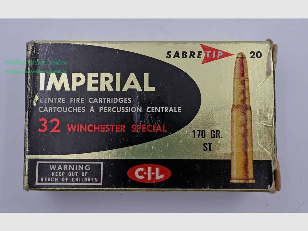 Imperial, Canada rifle cartridges .32 Win Special