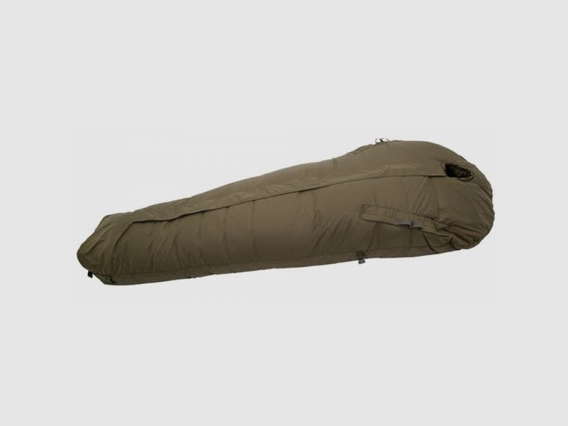 Synthetic sleeping bag SURVIVAL ONE, size L up to body height 200cm zipper center, olive, image 1 of 10