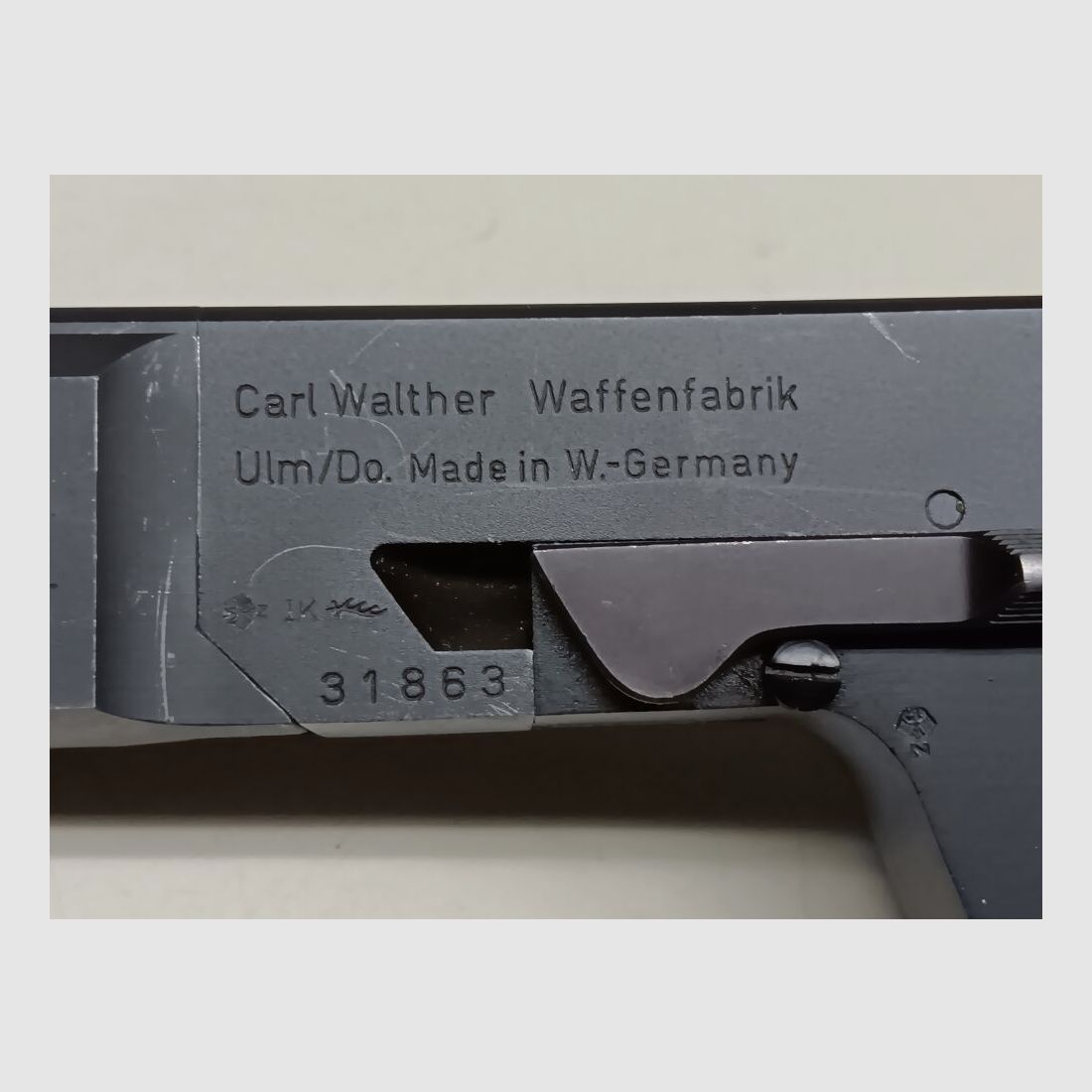 Carl Walther Waffenfabrik - Ulm / Do. OSP - Linksgriff