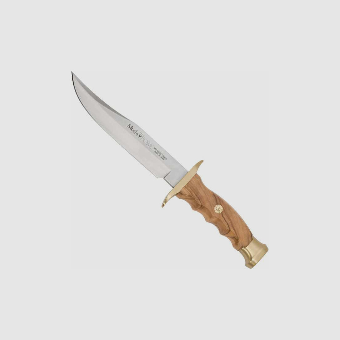 Coltello Bowiemesser X50CrMoV15 legno d'olivo