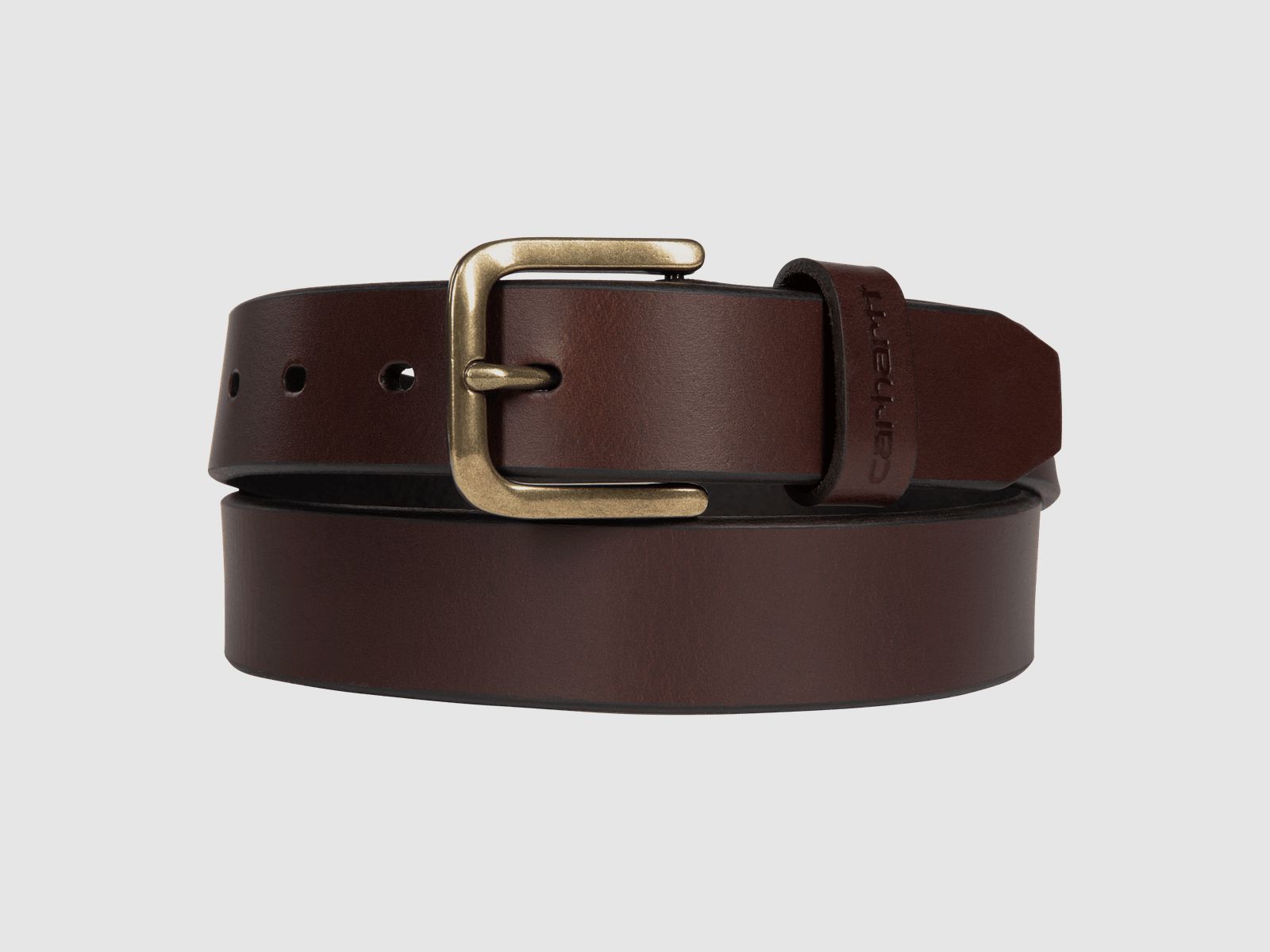Ceinture en cuir Carhartt Bridle pour femmes marron foncé XL