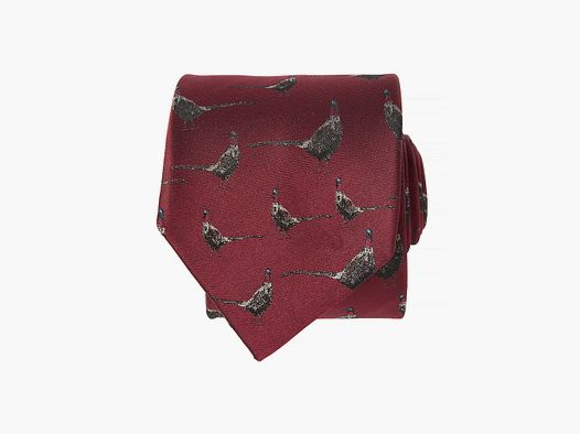 Chevalier Dixter Silk Tie Fox Red Pheasant