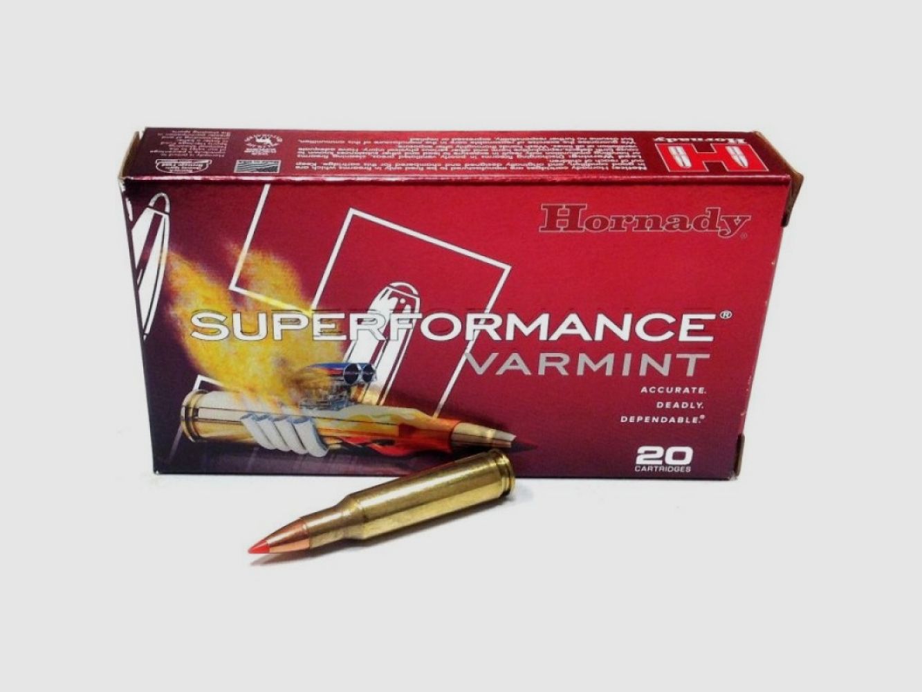 222 REM Hornady SUPERFORMANCE® VARMINT™ 50 gr V-MAX® VE20