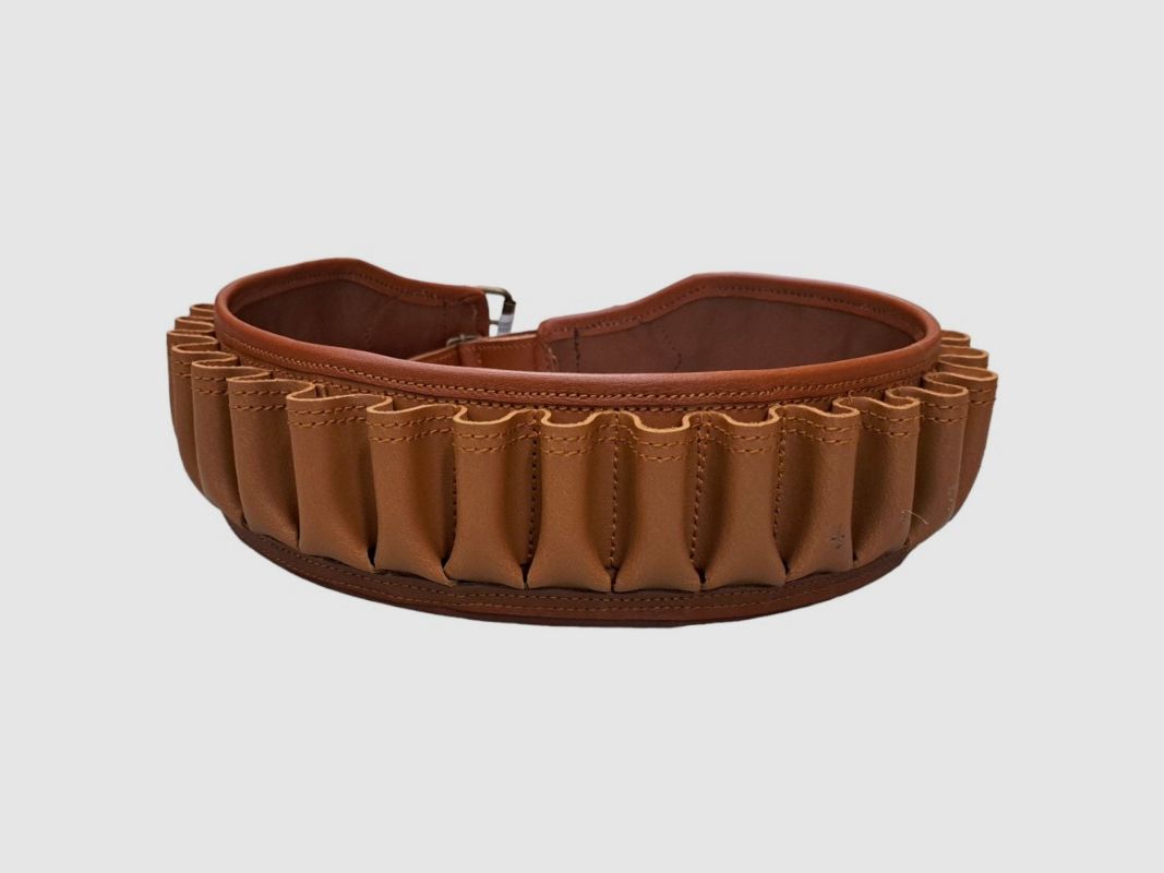 Cartridge belt 25 cartridges cal. 12 leather, image 1 of 4