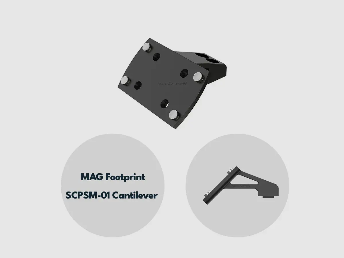 Vector Optics SCPSM-C01 Montaje Offset de 45° para SCPSM-01, imagen 1 de 4