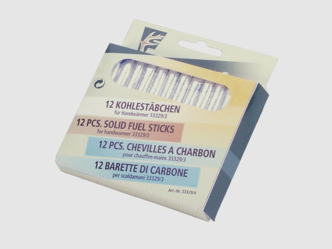 Kohlestäbchen für Taschenwärmer