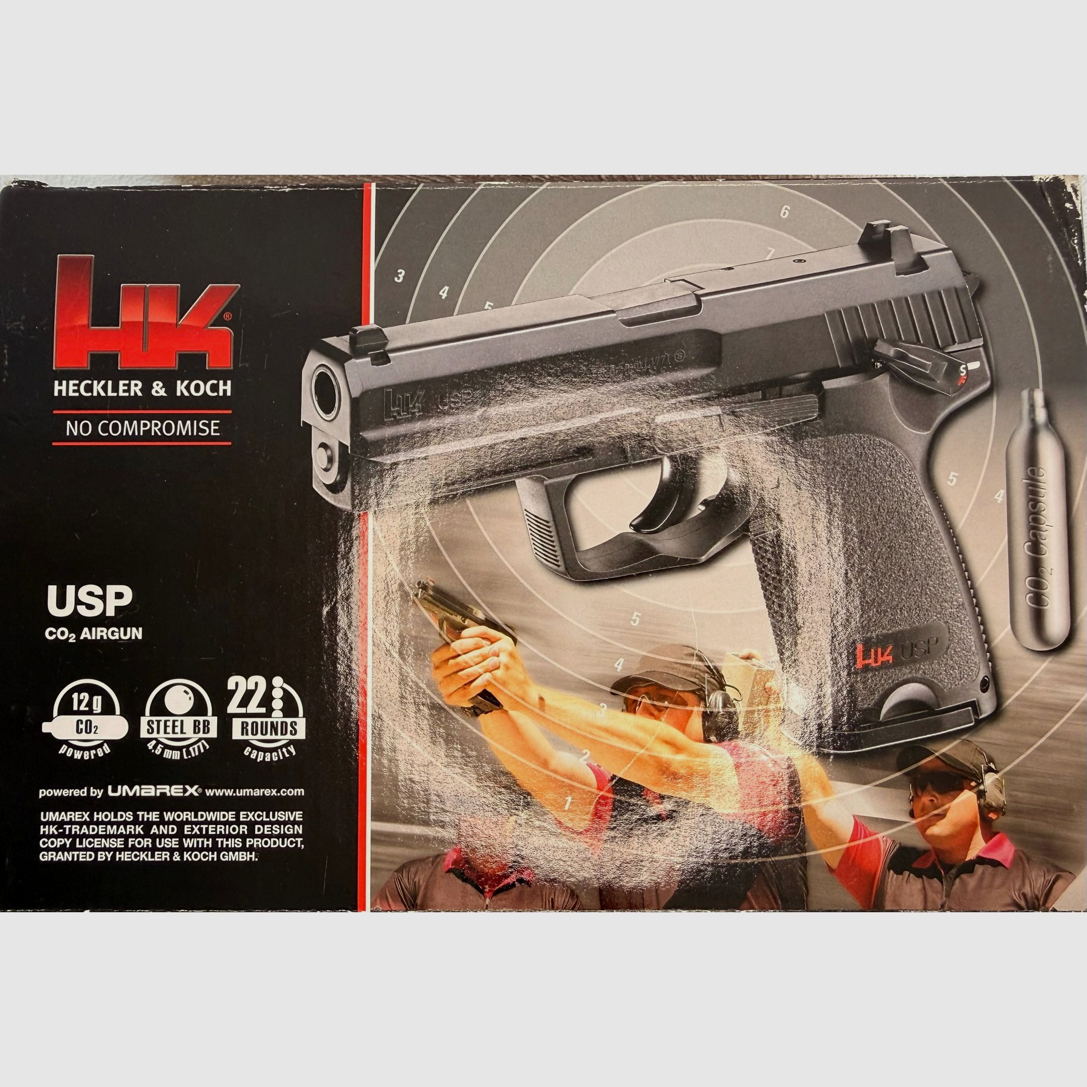 Heckler & Koch USP 4,5 mm BB Co2-Pistolet z Blowbackiem